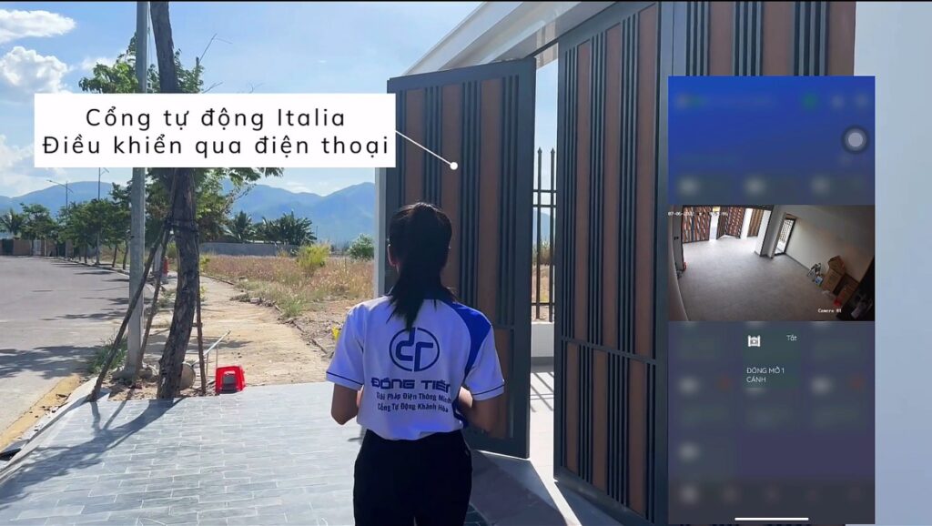 Hệ thống cổng tự động Italia tai biệt thự
